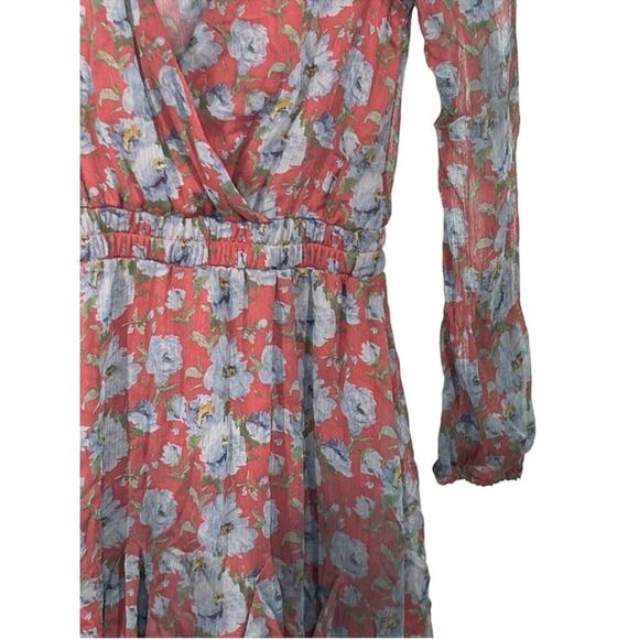 Mi Ami Francesca Floral Faux Wrap Mini Dress Size XXS - Picture 12 of 16